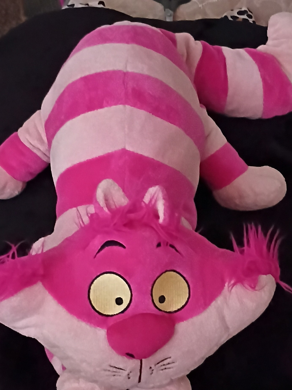 Pink Striped Cat Plush Toy - Soft Kids Stuffed Animal